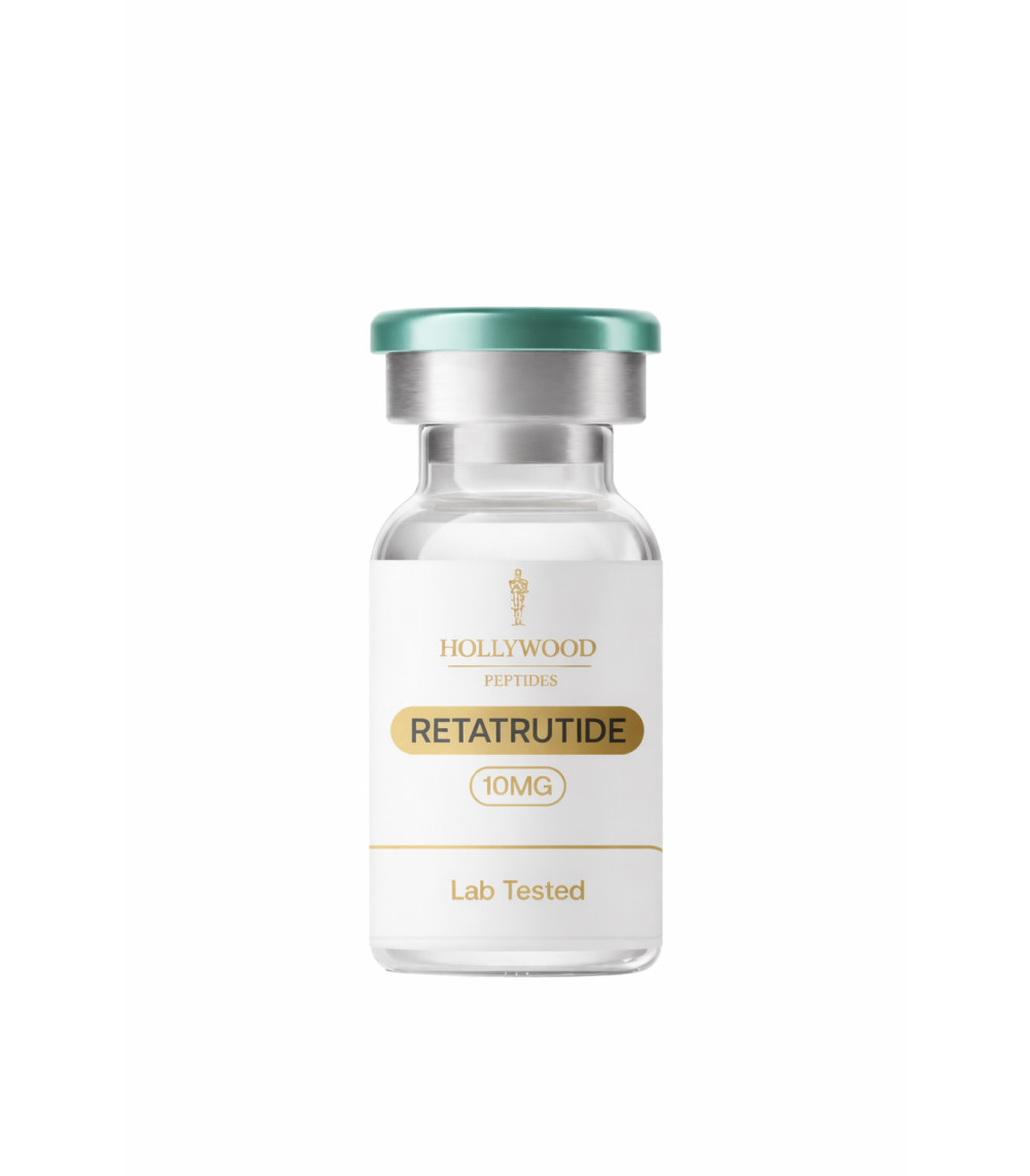 Retatrutide 10mg high-purity peptide vial for laboratory research